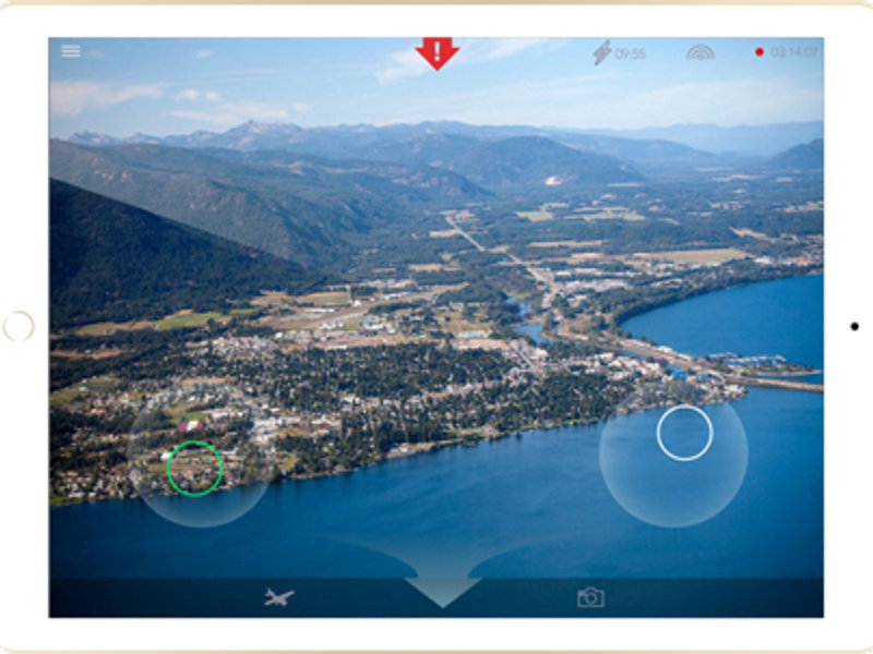 Sparo app on iPad showing live video